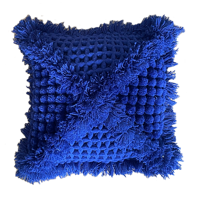 Chunky Cobalt Blue Pillow