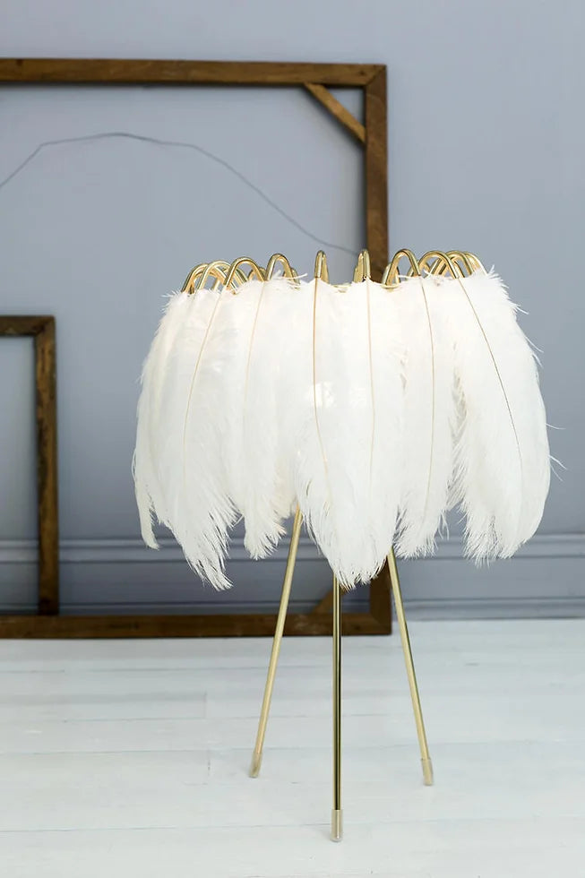 Feather Table Lamp