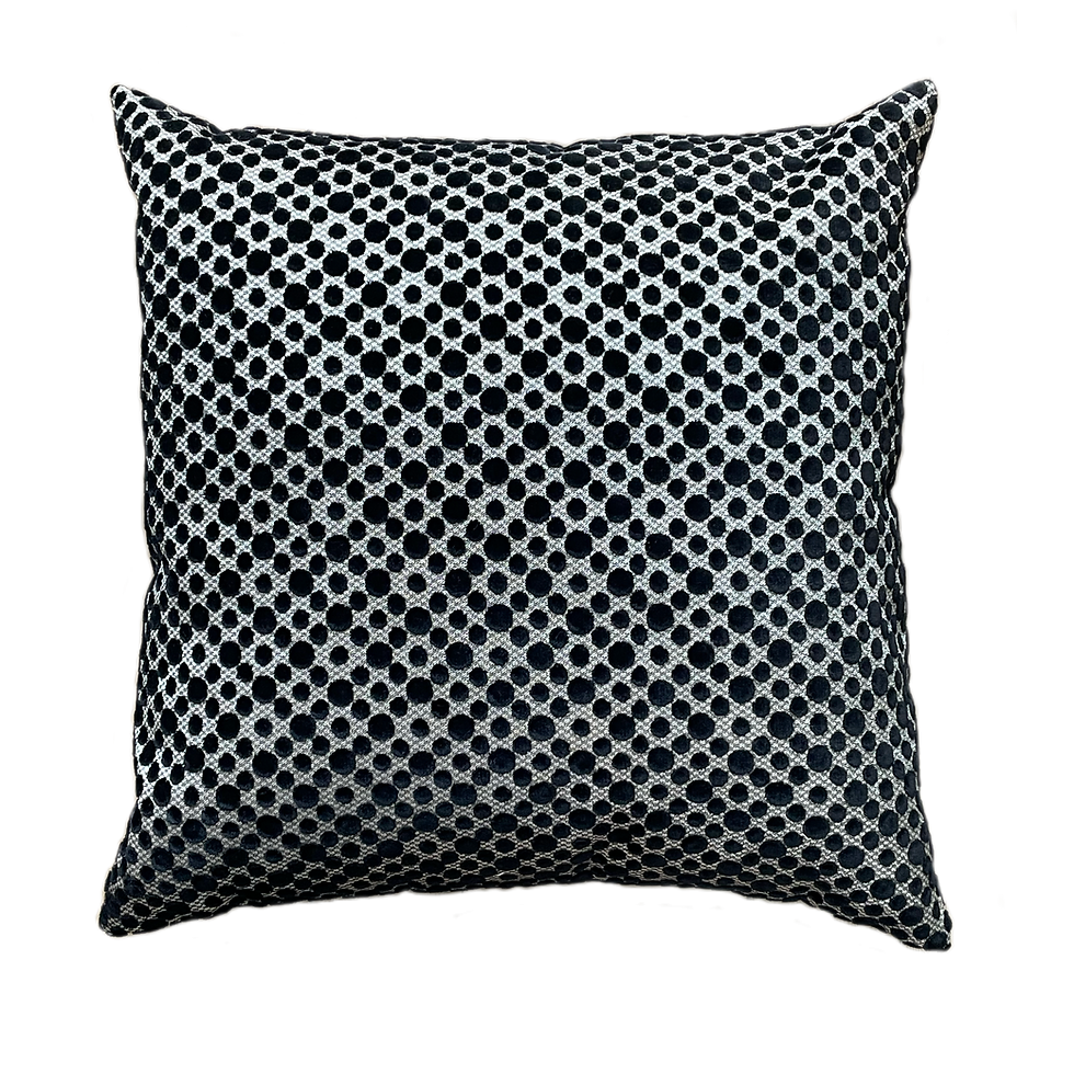 Black Cut Velvet Pillow