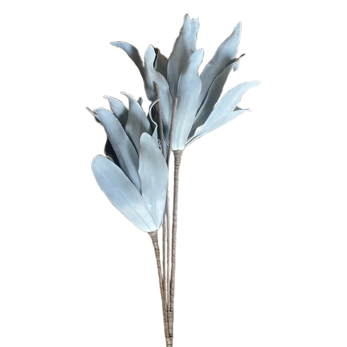 Faux Pale Blue Floral Botanica