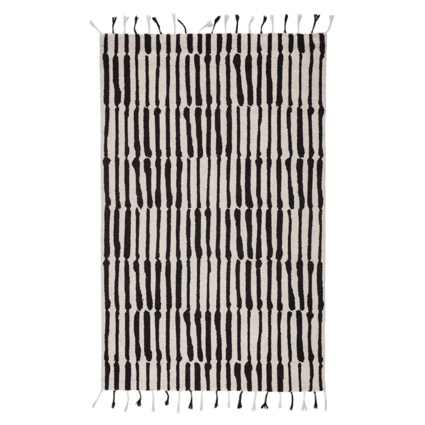 Black & White Stripe Rug