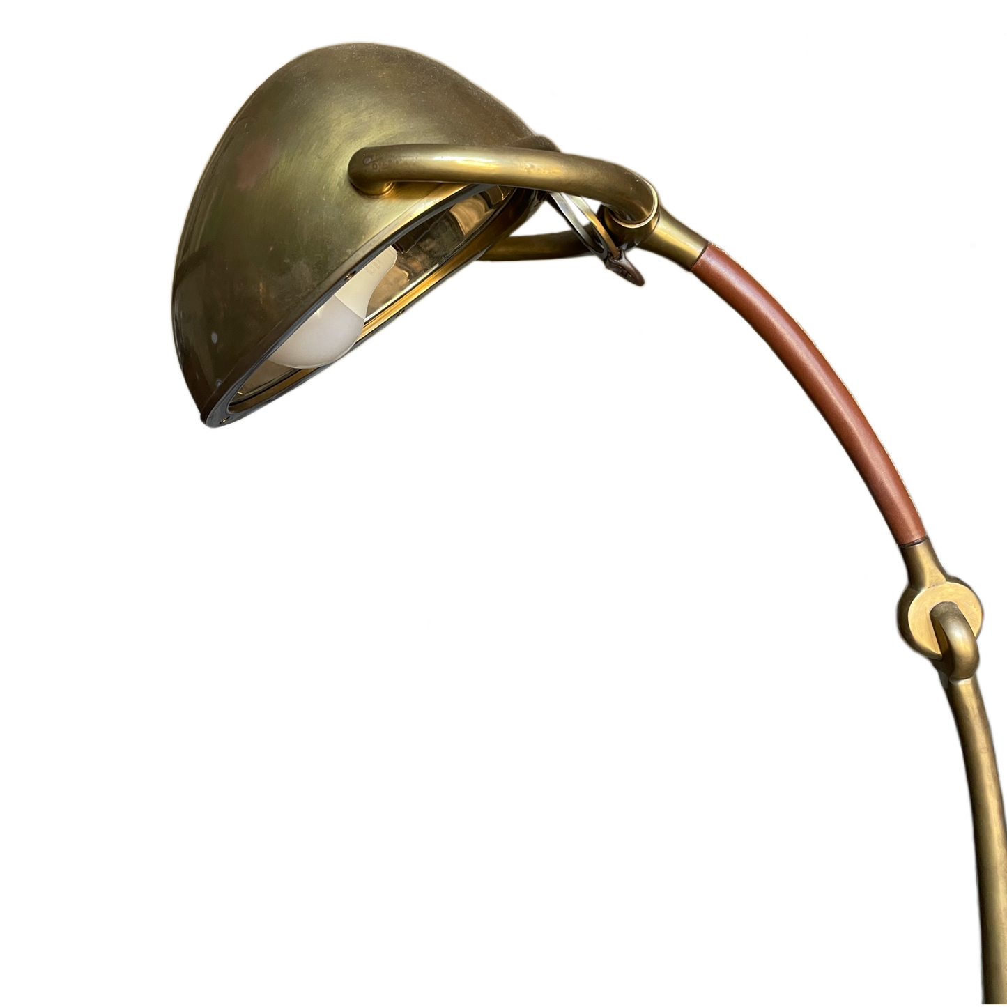 Brass Domed Floor Lamp