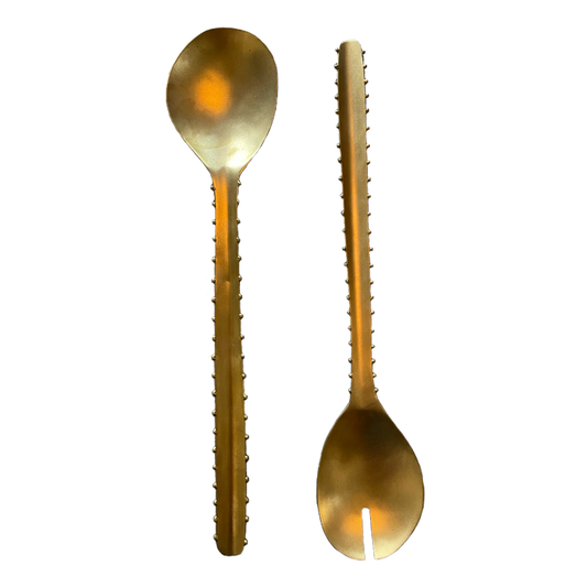 Brass Serving Spoon Set