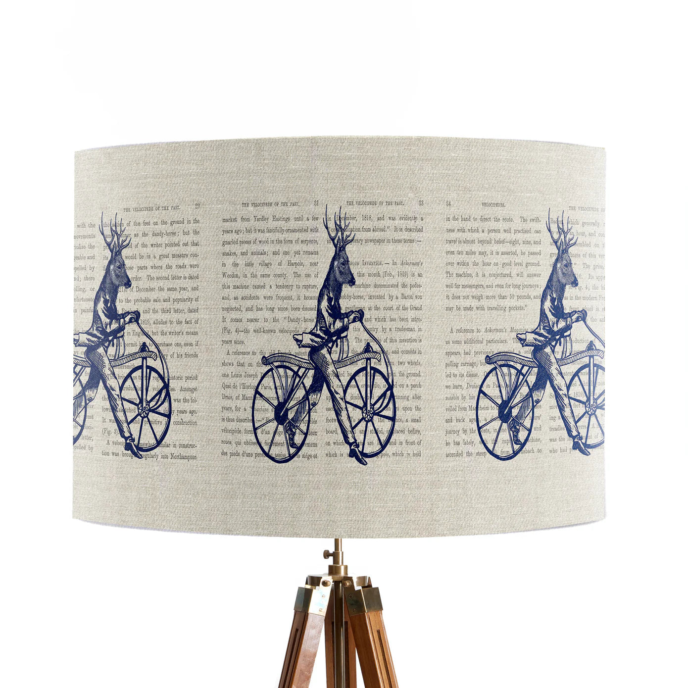 Deer on Bicycle Lampshade