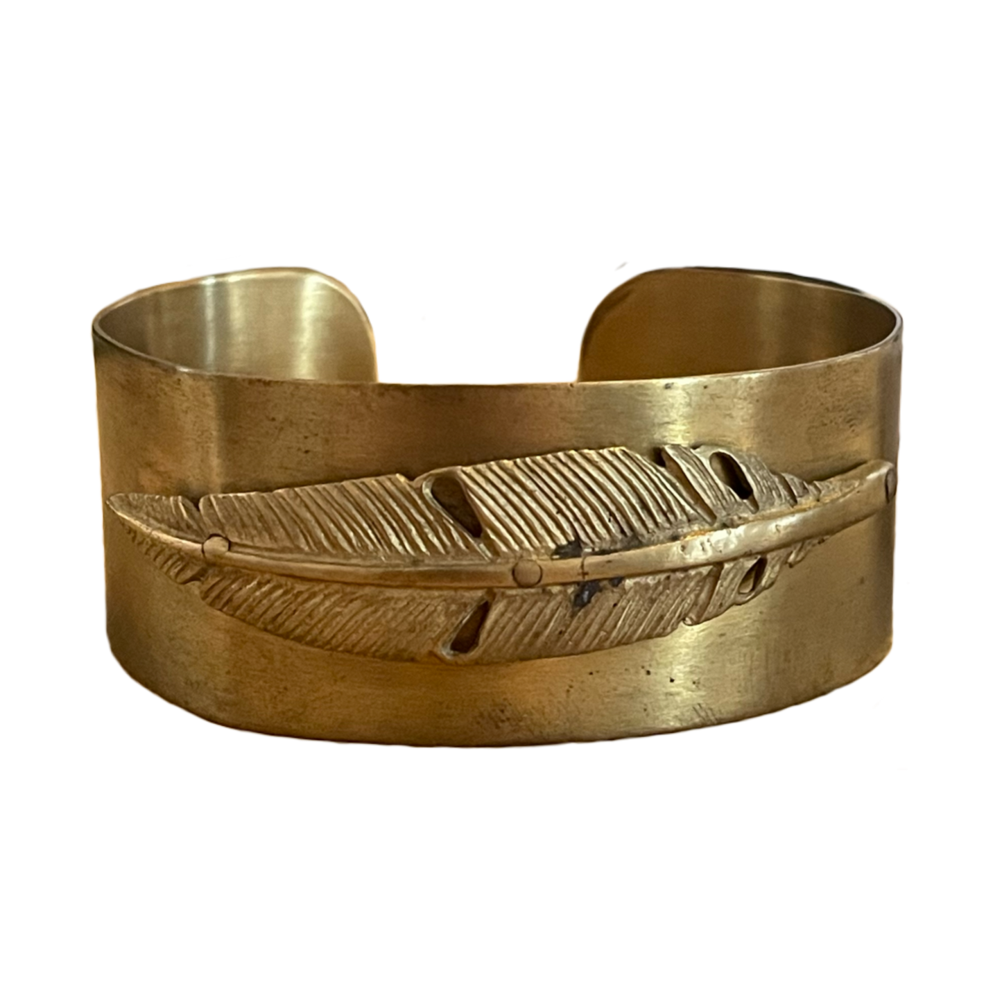 Brass Feather Cuff