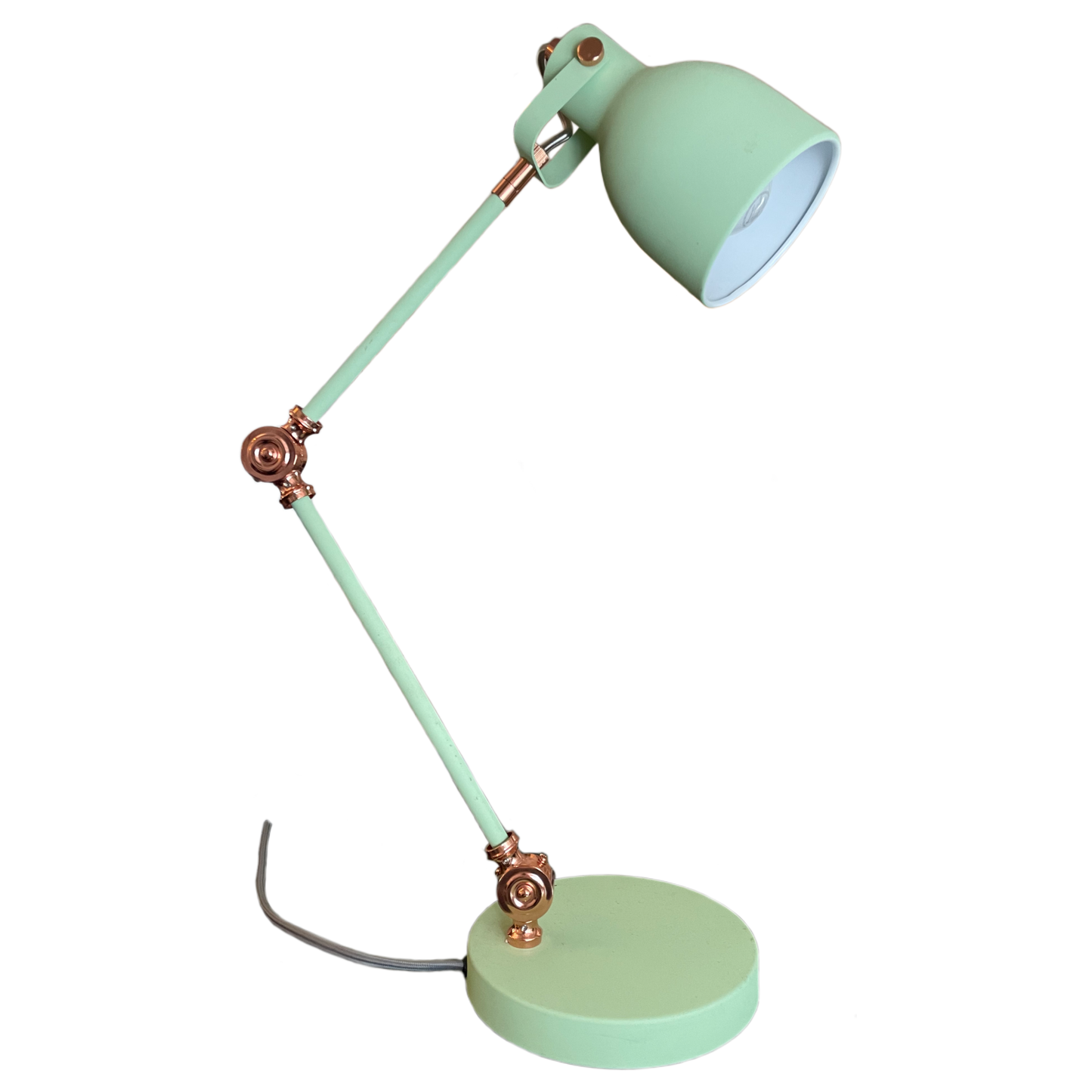 Sage Green & Copper Task Lamp