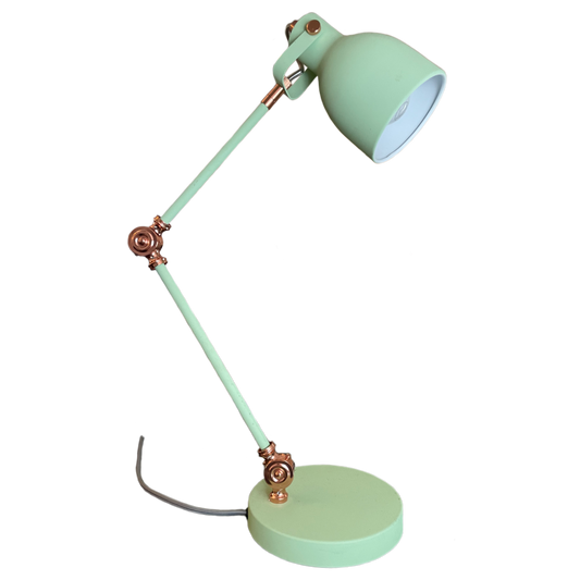Sage Green & Copper Task Lamp