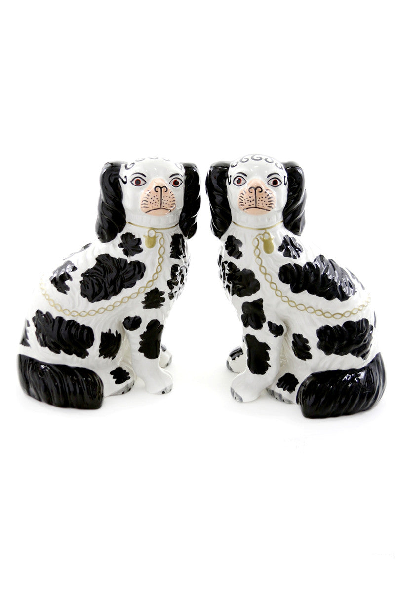 Black & White Staffordshire Dogs