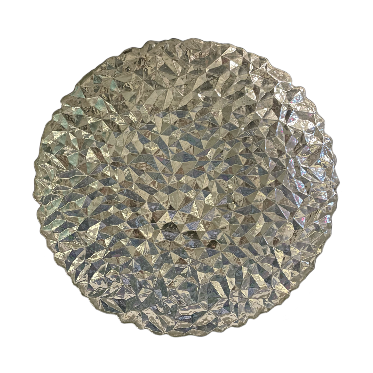 Mirrored Glass Display Dish