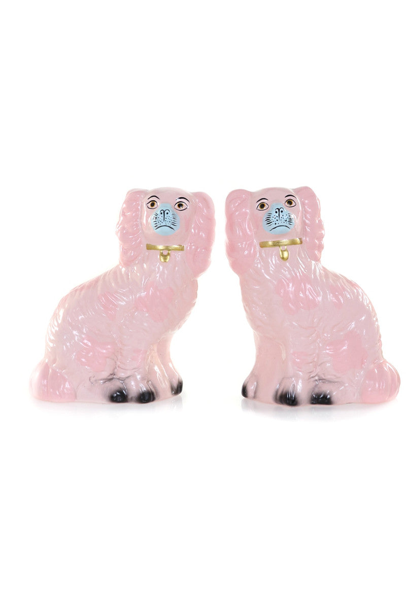 Pastel Pink Staffordshire Dogs