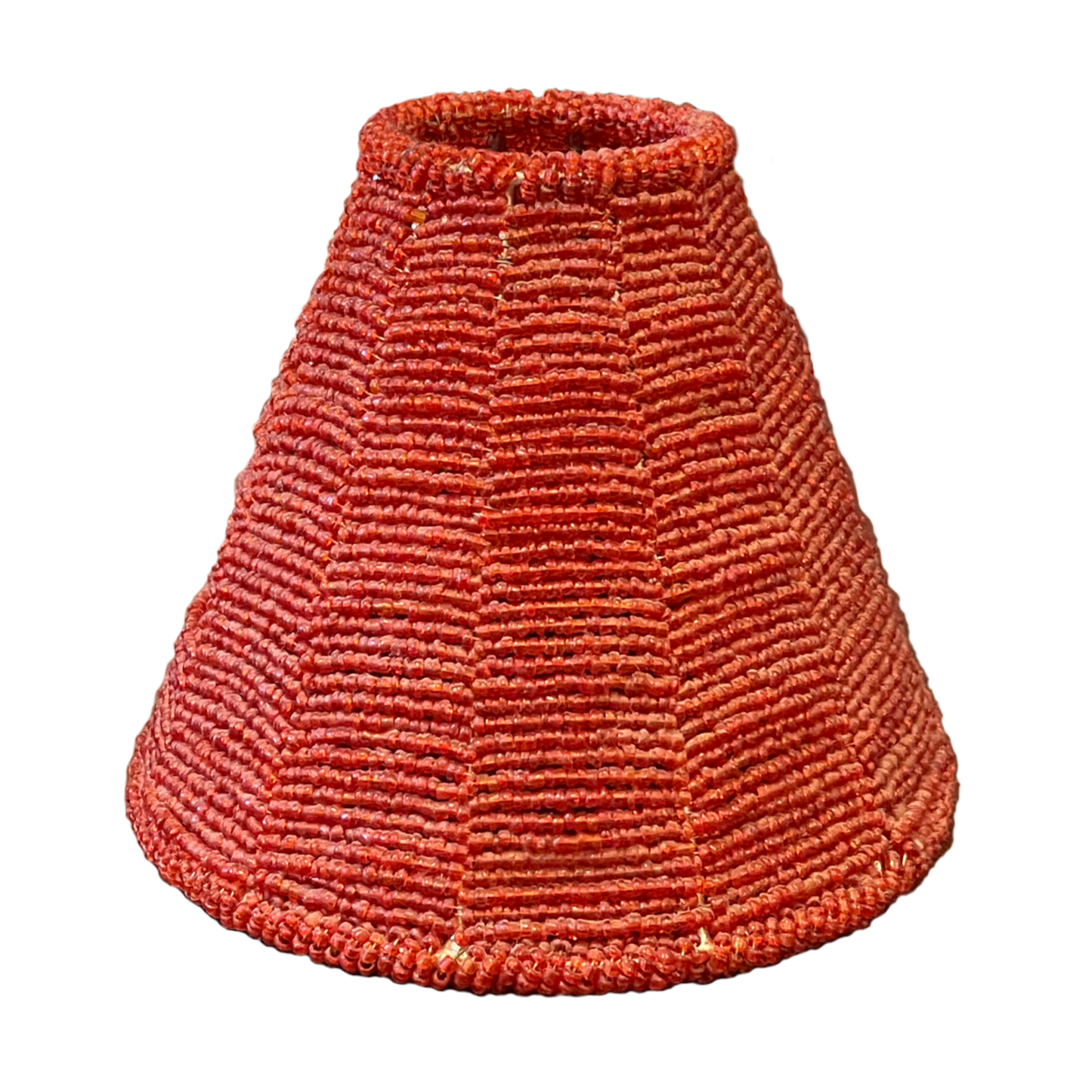 Red Beaded Mini Lampshade