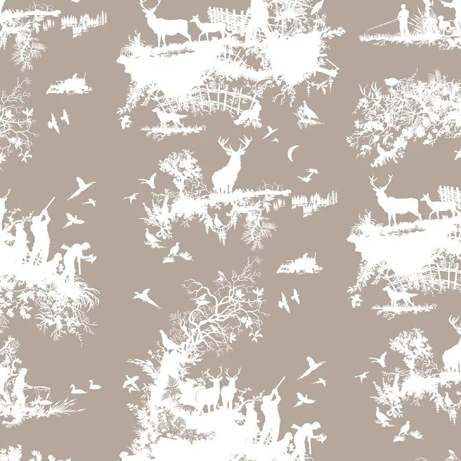 Hunting Toile Wallpaper