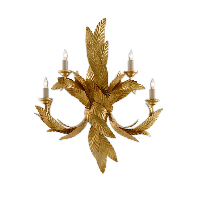 Gold Leaves Wall Sconce