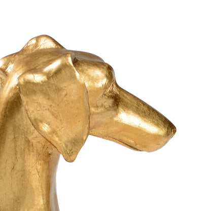Gold Dog Bookends