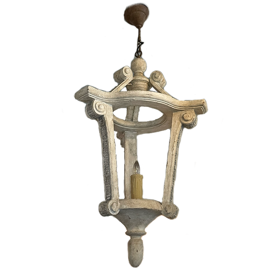 Wooden Lantern Chandelier