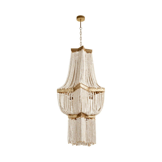 Draping Star Wooden Chandelier