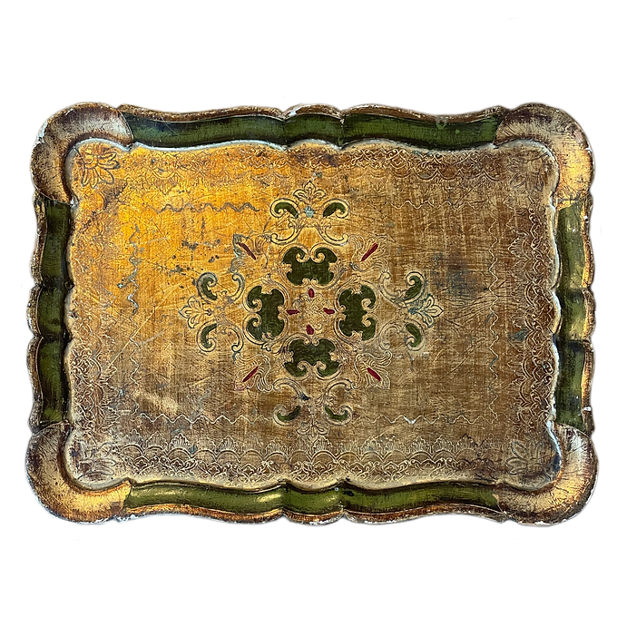 Florentine Painted Wood Tray
