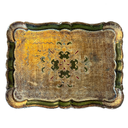 Florentine Painted Wood Tray