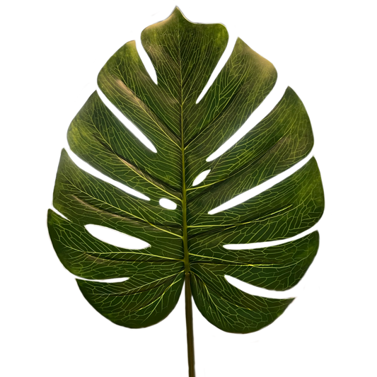 Large Faux Monstera Leaf