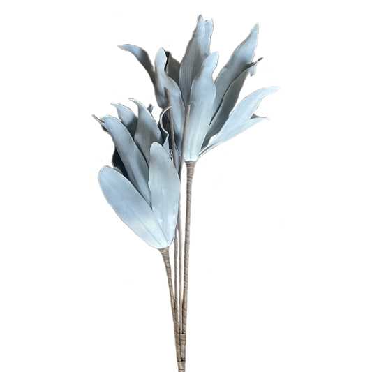 Faux Pale Blue Floral Botanica