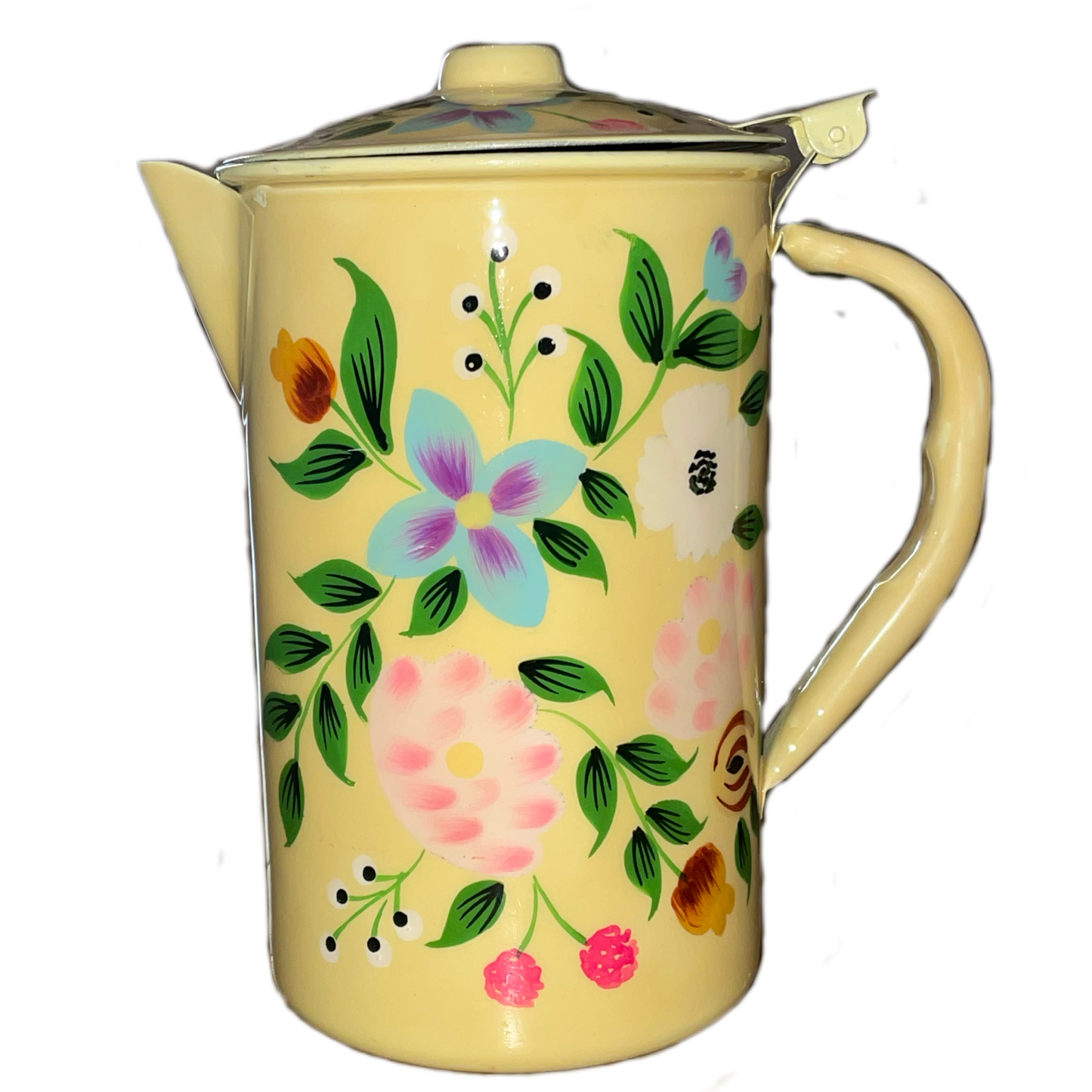 Yellow Floral Pitcher
