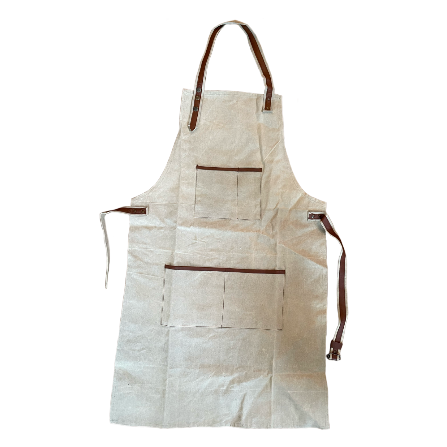Brown Canvas & Leather Apron