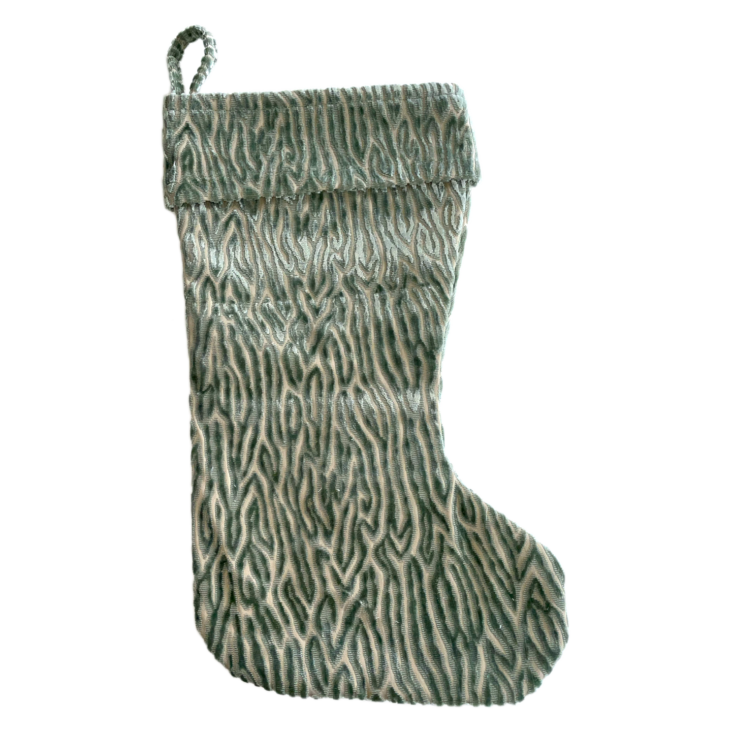 Mint Green Tiger Stripe Stocking
