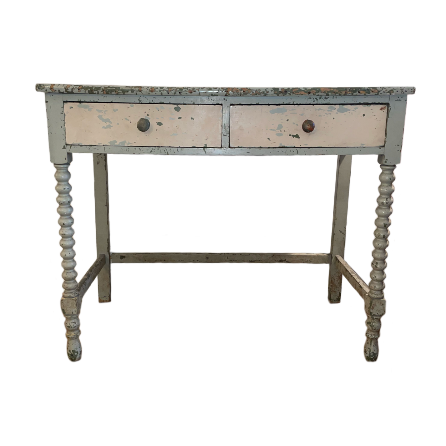 Aged Vintage Green Desk Perch