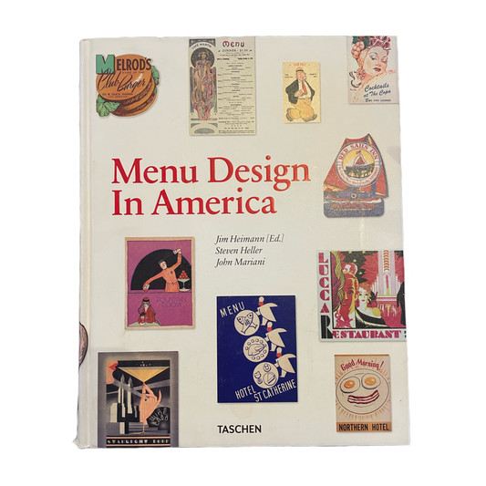 Menu Design in America Book