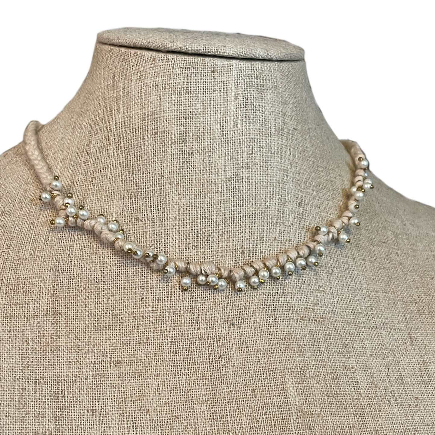 Braided Pearl Choker