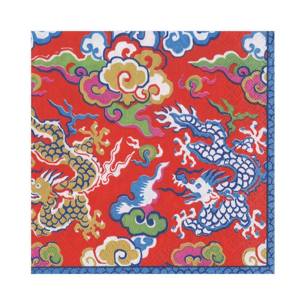 Red Dragons Paper Napkins