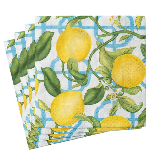 Summer Lemons Paper Napkins