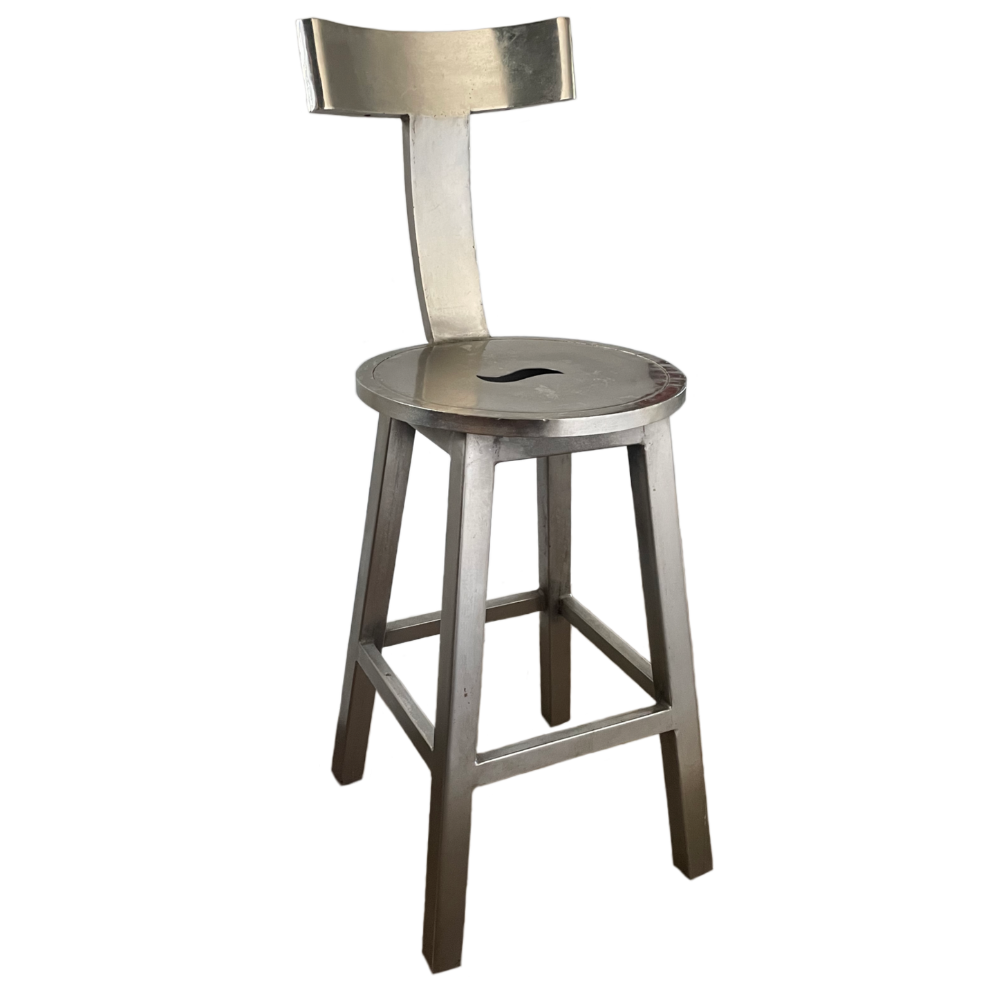 Steel T-Back Stool