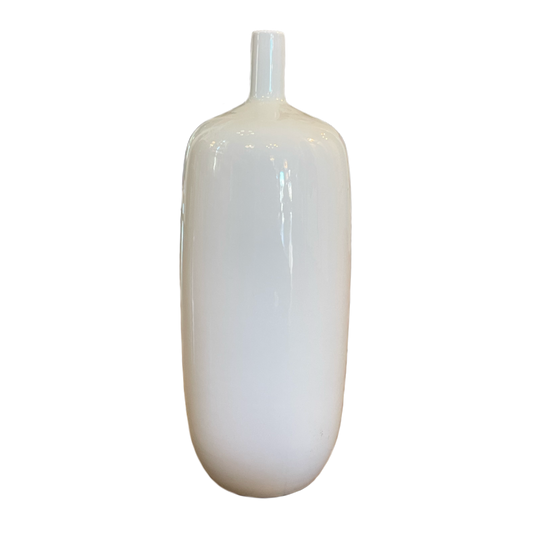White Ceramic Bottle Vase